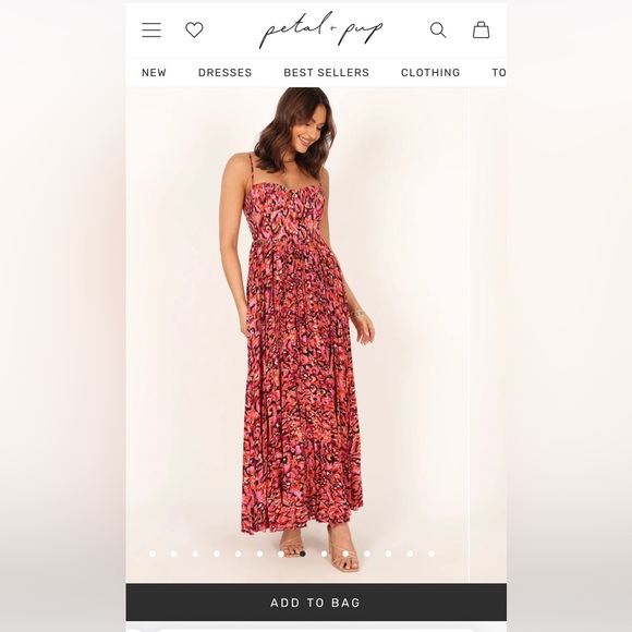 NWT Petal and Pup Pleated Multi Colored Dress - Picture 2 of 4